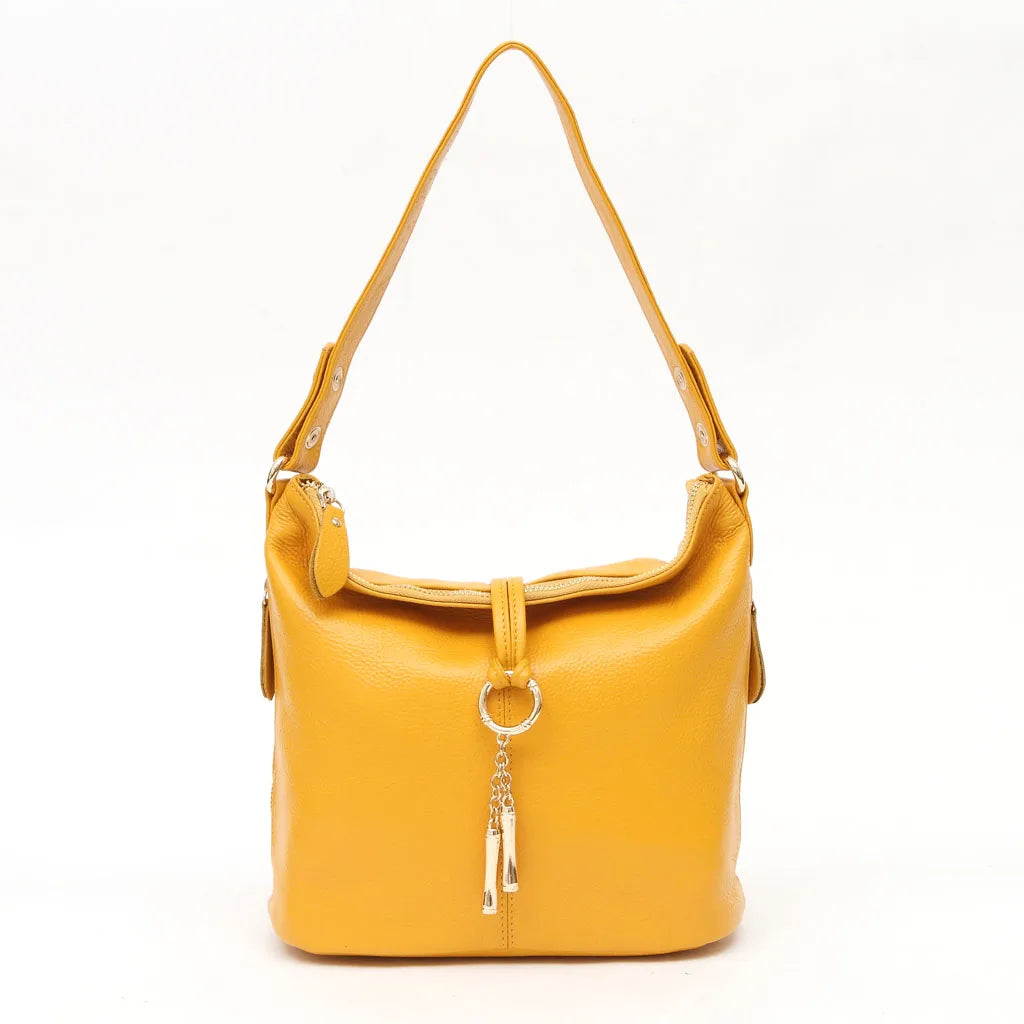 Zency Elegant Blue Women Shoulder Bag 100% Genuine Leather White Hobos Handbag Lady Messenger Purse Charm Lock Decoration Red