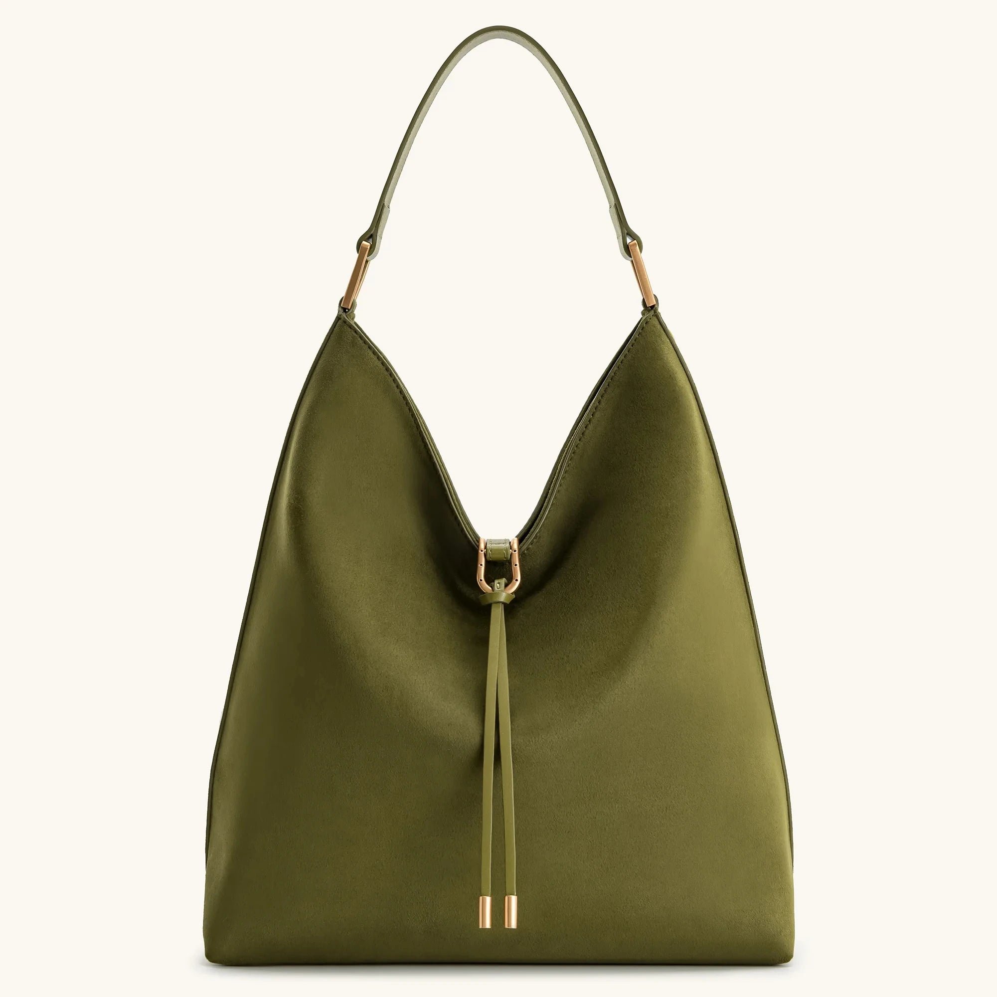 JW PEI Aria Faux Suede Shoulder Bag Large Capacity Solid Color Underarm Bag Simple Casual Commuter Bag Luxury Designer Bags
