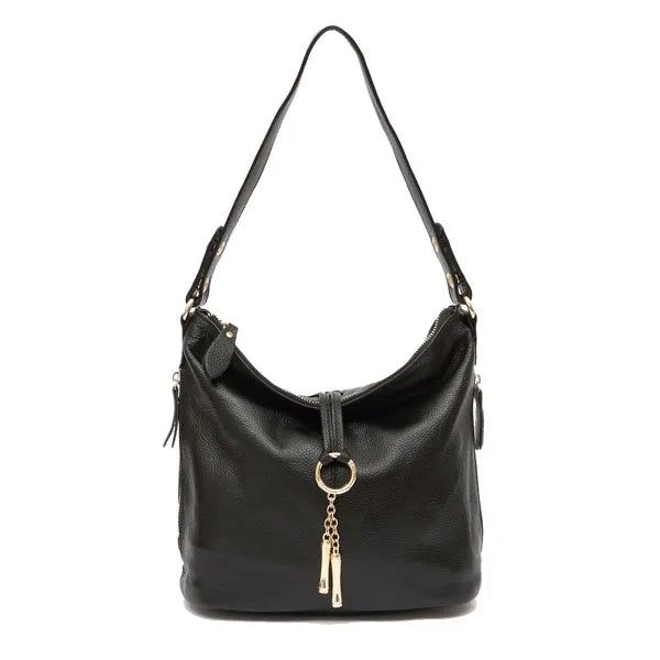 Zency Elegant Blue Women Shoulder Bag 100% Genuine Leather White Hobos Handbag Lady Messenger Purse Charm Lock Decoration Red