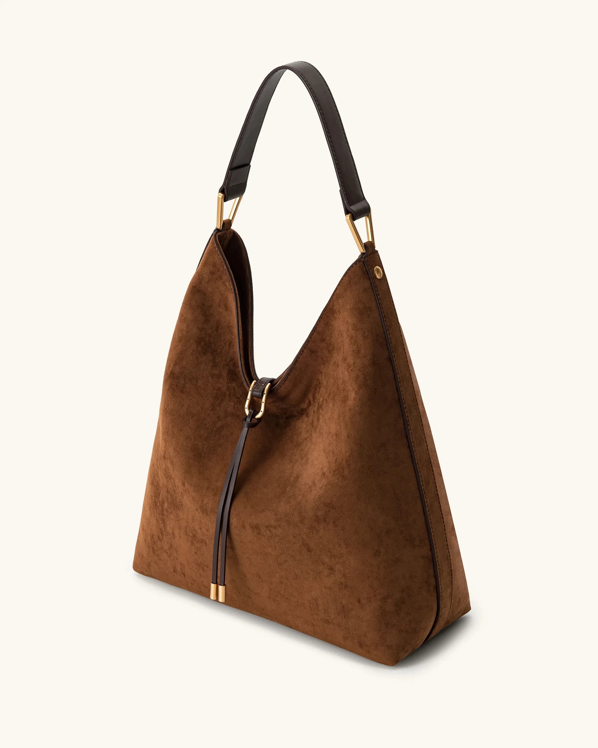 JW PEI Aria Faux Suede Shoulder Bag Large Capacity Solid Color Underarm Bag Simple Casual Commuter Bag Luxury Designer Bags