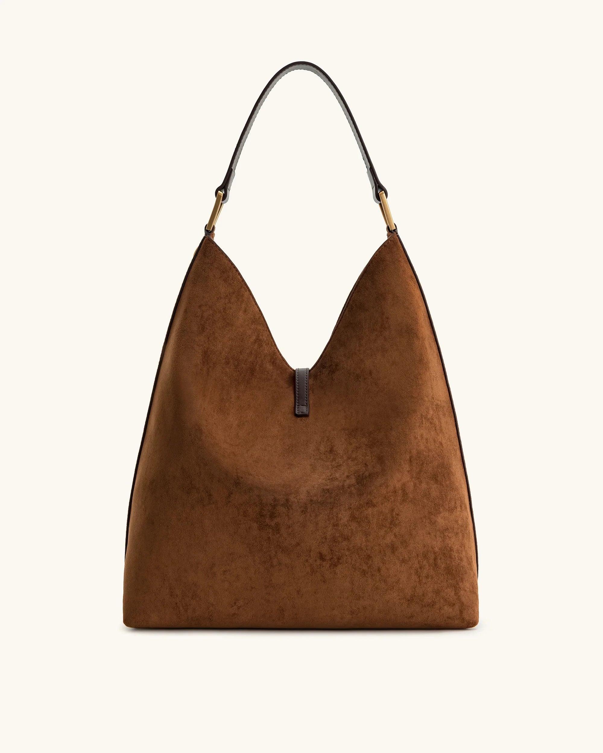 JW PEI Aria Faux Suede Shoulder Bag Large Capacity Solid Color Underarm Bag Simple Casual Commuter Bag Luxury Designer Bags