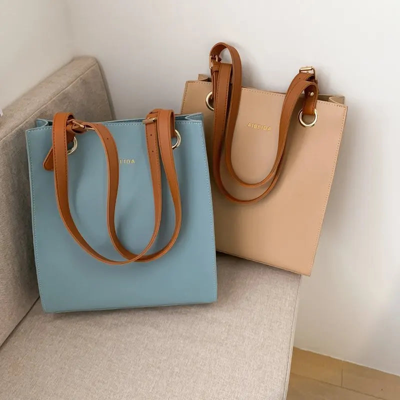 Fashion Ladies Large Capacity Handbag High Quality Leather Shoulder Bag Designer Luxury Elegant Women Top Handle Tote Bag Female